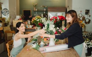 business succession planning, image of women working in florist shop