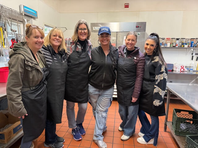 Lunch prep at COTS December 2025